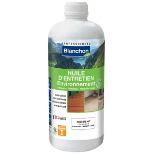 Huile d'entretien parquet Environnement BLANCHON Teinte incolore 1L 
