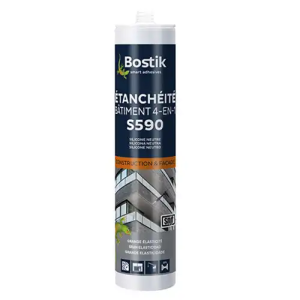 Mastic silicone bâtiment Gris SNJF façade et vitrage - Cartouche 300ml