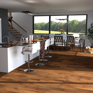 Parquet Chêne CLASSIC 150 Verni Brun 14x150x1200mm