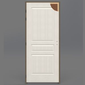 Porte Confort Alvéolaire Postformé Blanc  730x2040mm 2040mm