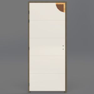 Porte GRAV140 Postformé blanc Alvéolaire  830x2040mm 2040mm