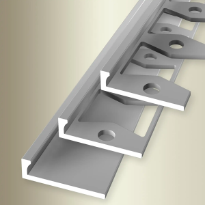 Profil d'arrêt 302 Coloris argent 2500mm 2500mm