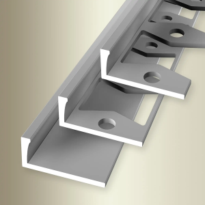 Profil d'arrêt 305G Epaisseur 12.5mm Coloris argent 2500mm 2500mm