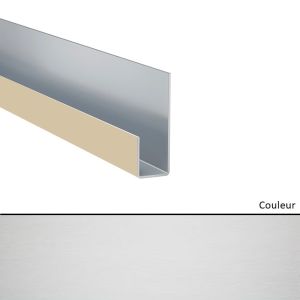 Profil de terminaison en J pour Hardie VL Blanc artic    3000mm