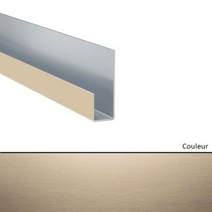 Profil de terminaison en J pour Hardie VL Brun Khaki    3000mm
