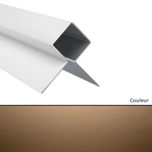 Profilé MetalTrim angle extérieur JH80-30 Marron Noisette   3000mm
