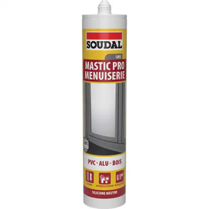 Silicone Menuiserie neutre SNJ ton Pierre Gris Cartouche 280 ml 