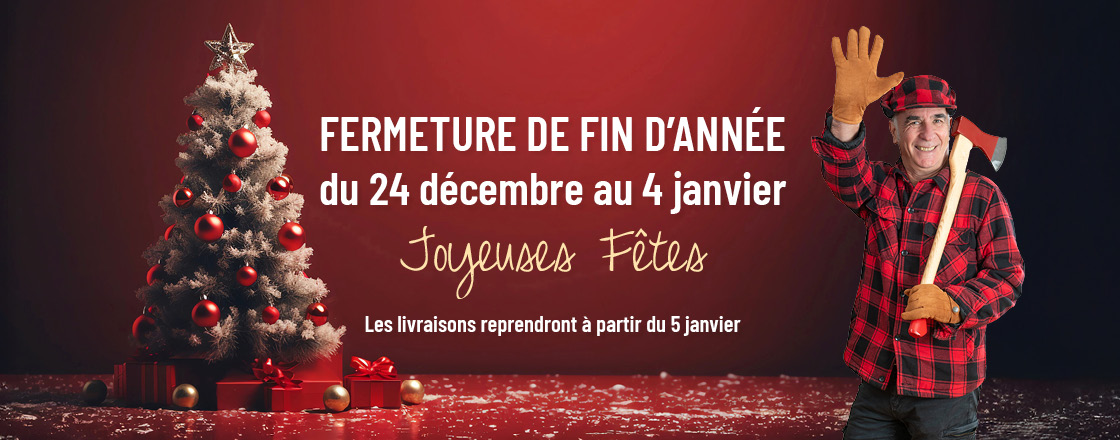 Fermeture fêtes de fin d 'année 2025